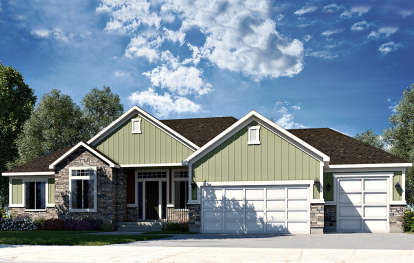 Craftsman House Plan #7306-00006 Elevation Photo