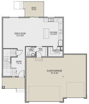 Main Floor for House Plan #7306-00007