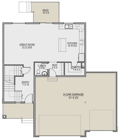 Main Floor for House Plan #7306-00007