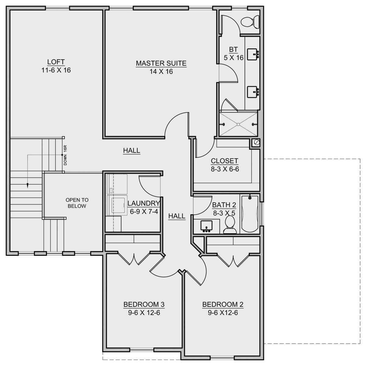 Second Floor for House Plan #7306-00007