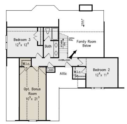 Second Floor for House Plan #8594-00354