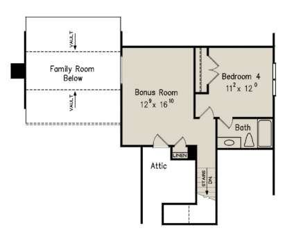 Optional Second Floor for House Plan #8594-00356