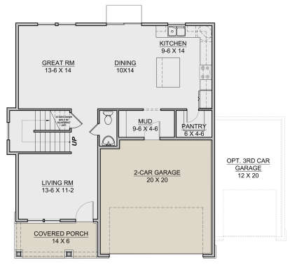 Main Floor for House Plan #7306-00009