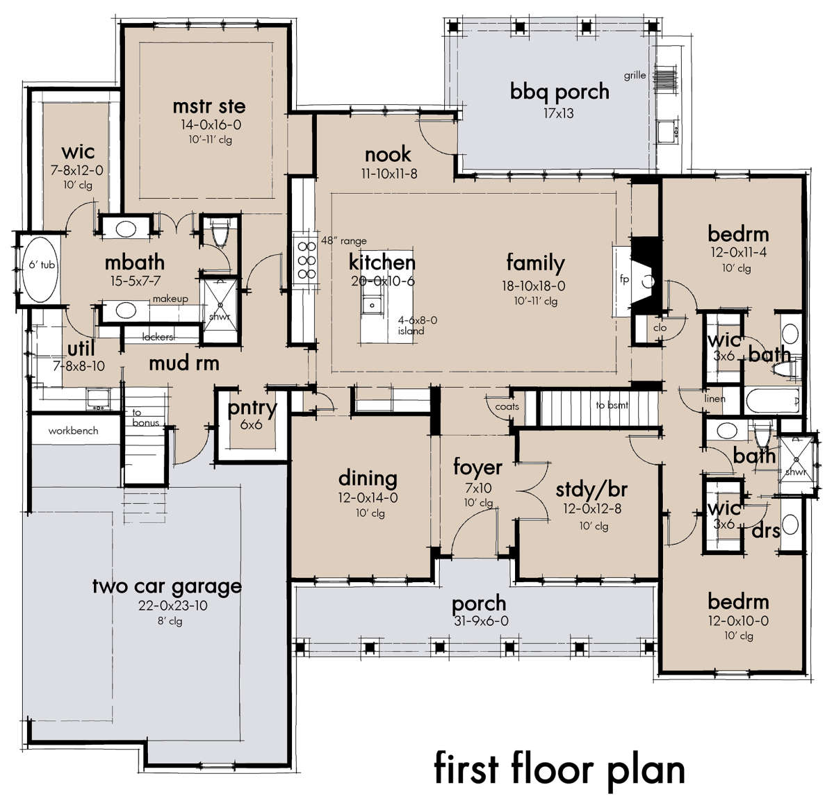 Main Floor for House Plan #9401-00103