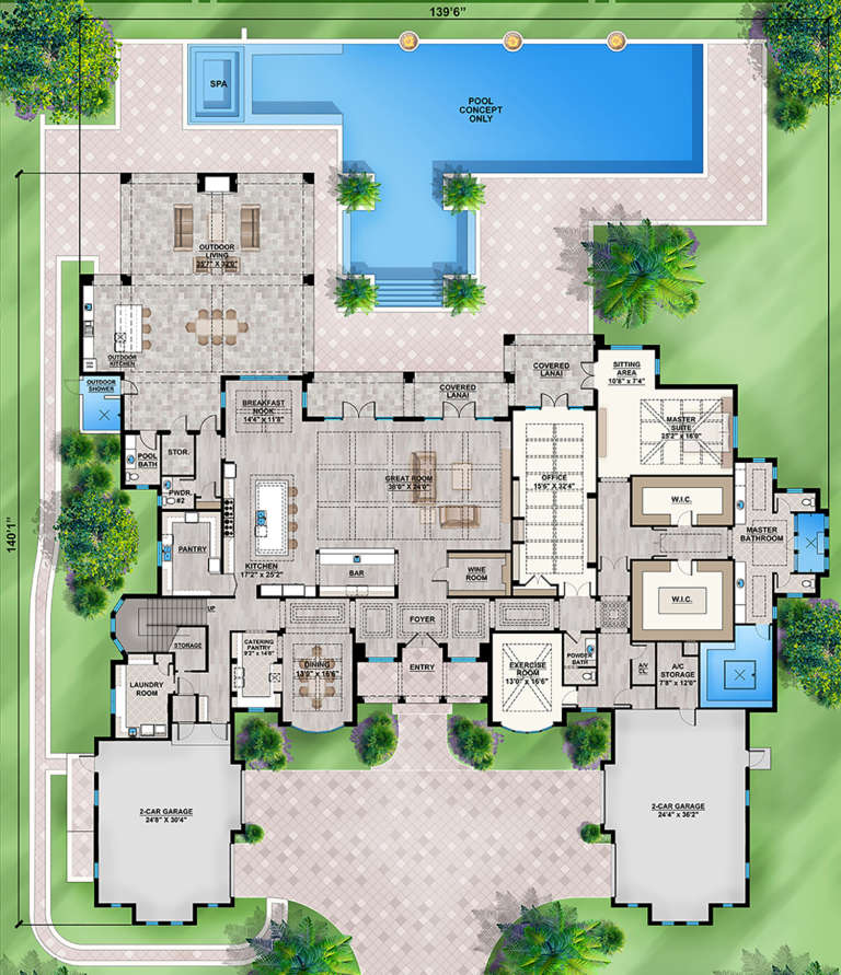 House Plan House Plan #23686 Drawing 1