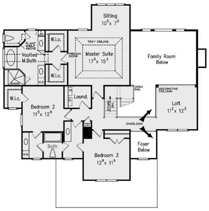 Second Floor for House Plan #8594-00357