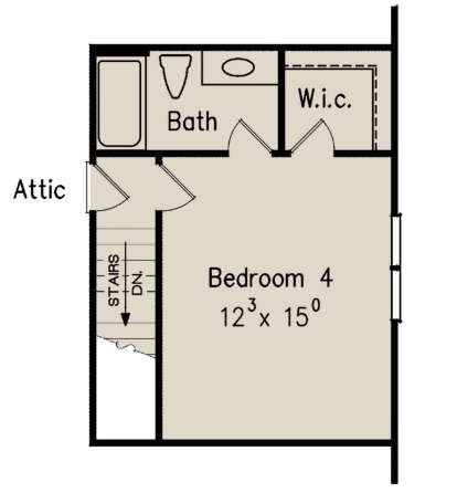 Optional Second Floor for House Plan #8594-00360