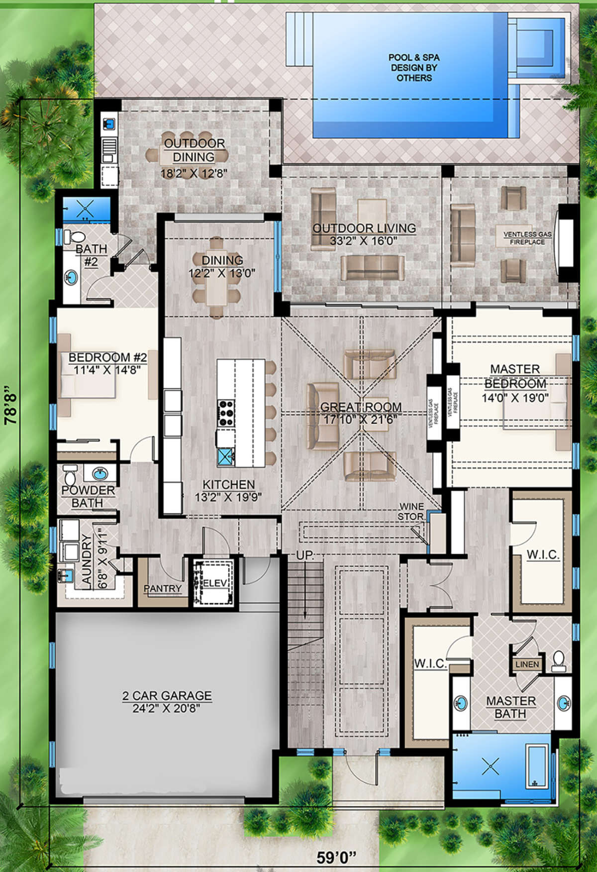 Main Floor for House Plan #207-00079