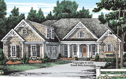 Lake Front House Plan #8594-00361 Elevation Photo