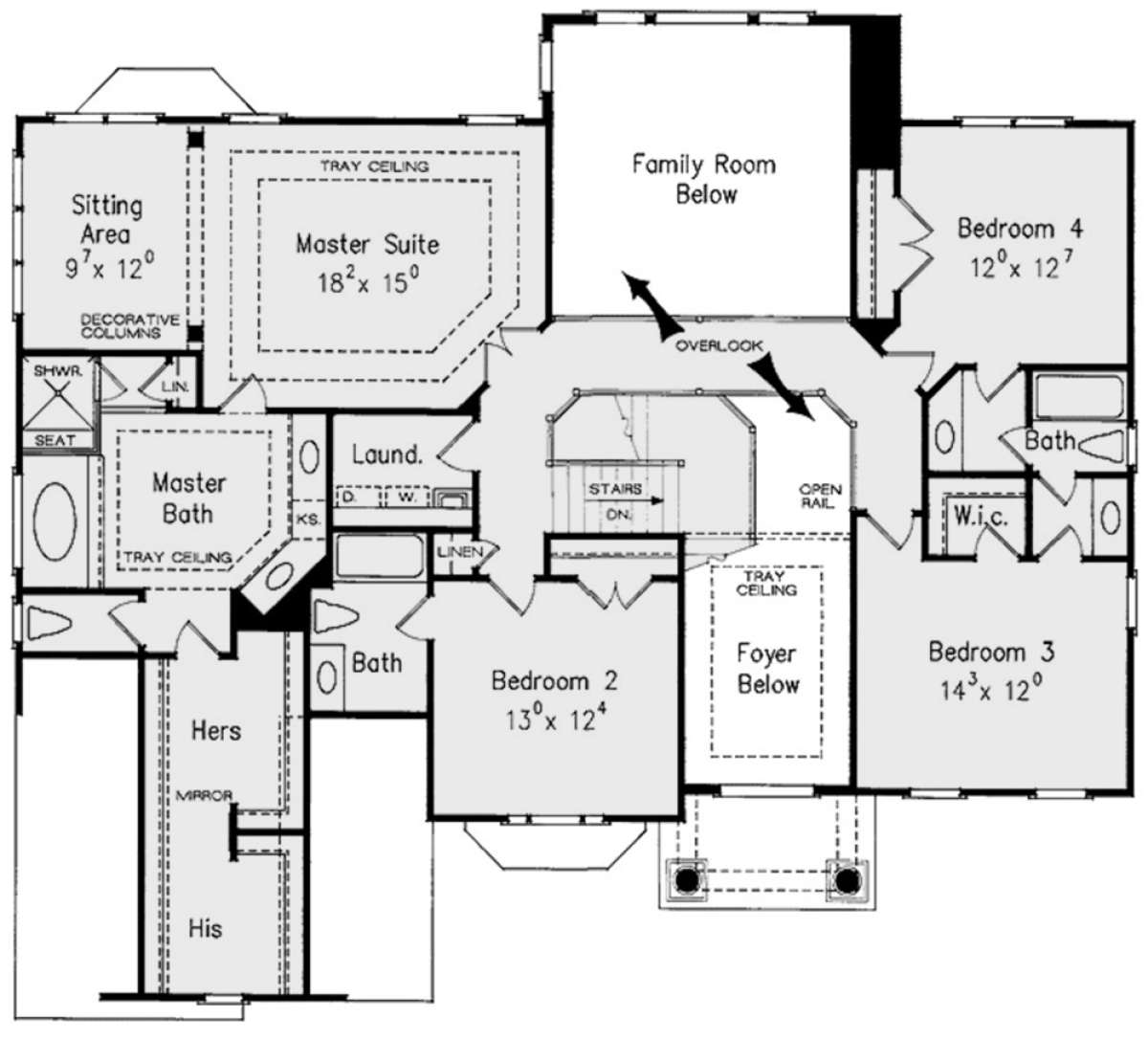 Second Floor for House Plan #8594-00363