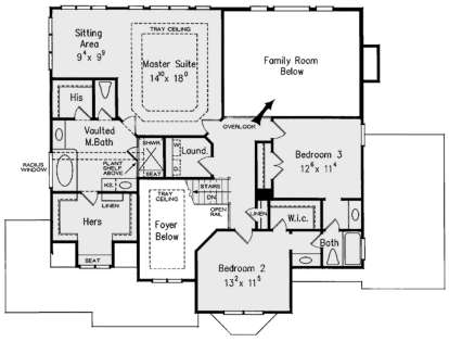 Second Floor for House Plan #8594-00366