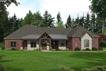 Ranch House Plan #940-00172 Elevation Photo