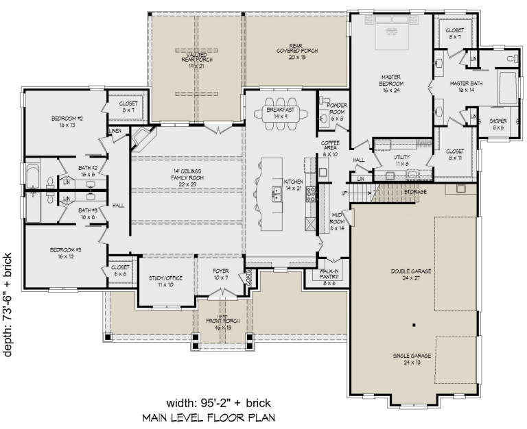 House Plan House Plan #23703 Drawing 1
