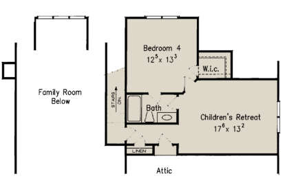 Optional Second Floor for House Plan #8594-00371