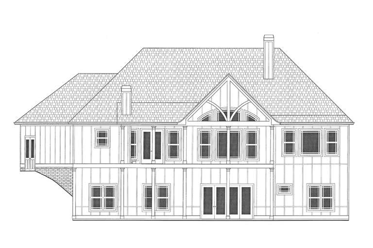 Mountain House Plan #286-00088 Elevation Photo