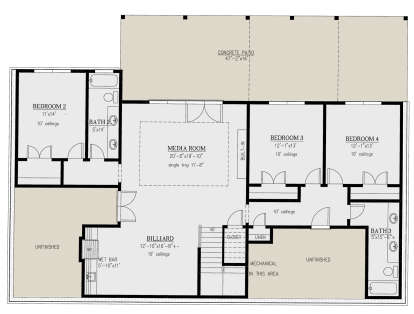 Basement for House Plan #286-00088