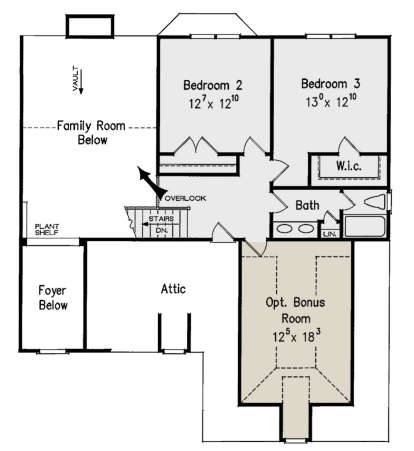 Second Floor for House Plan #8594-00375