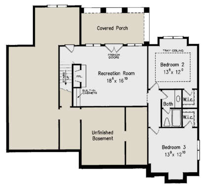 Basement for House Plan #8594-00376
