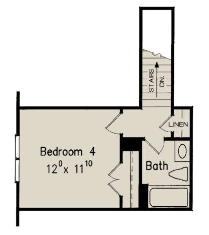 Optional Second Floor for House Plan #8594-00376