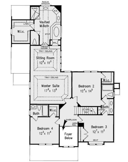 Second Floor for House Plan #8594-00377