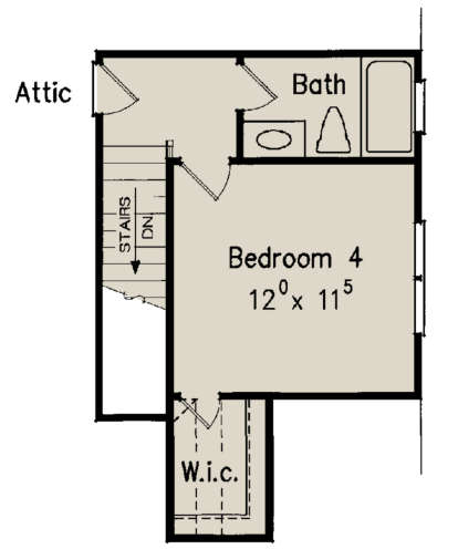 Optional Second Floor for House Plan #8594-00379