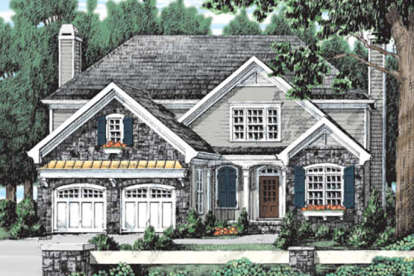 European House Plan #8594-00380 Elevation Photo