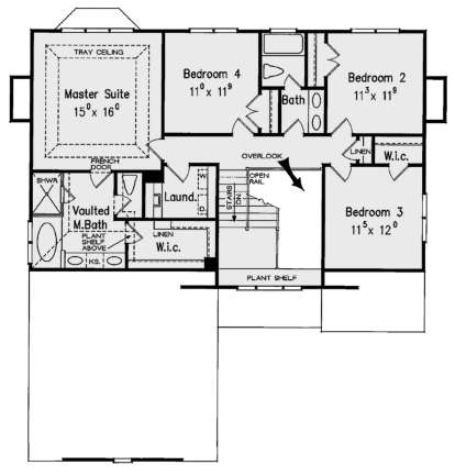 Second Floor for House Plan #8594-00380