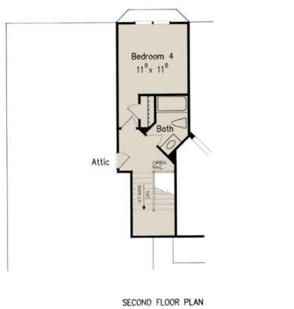 Second Floor for House Plan #8594-00381