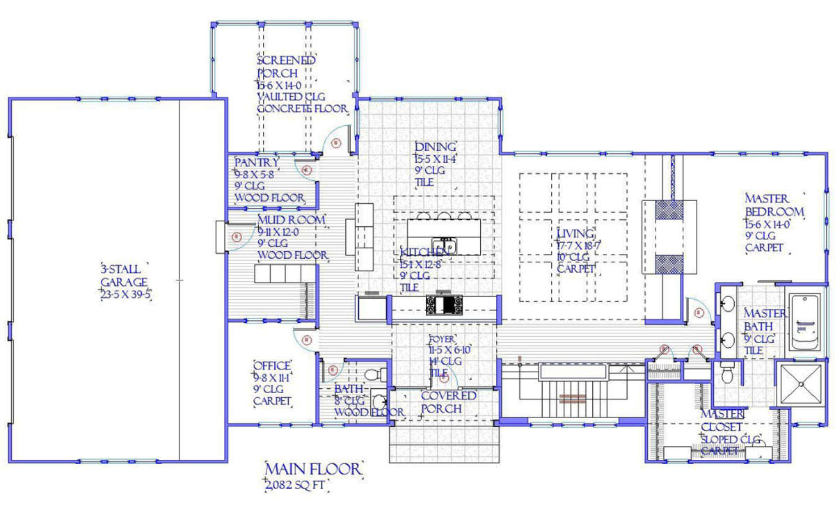 Main Floor for House Plan #1637-00136