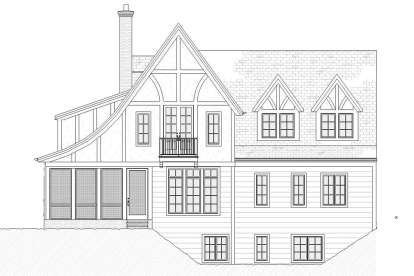 European House Plan #1637-00137 Elevation Photo