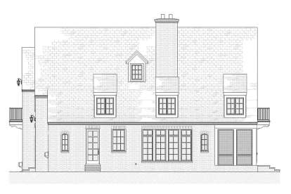 European House Plan #1637-00137 Elevation Photo