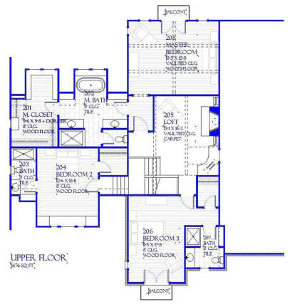 Second Floor for House Plan #1637-00137