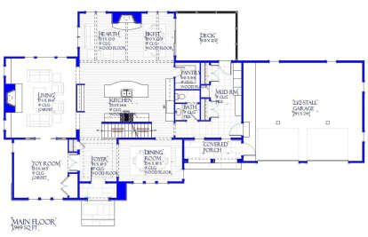 Main Floor for House Plan #1637-00138