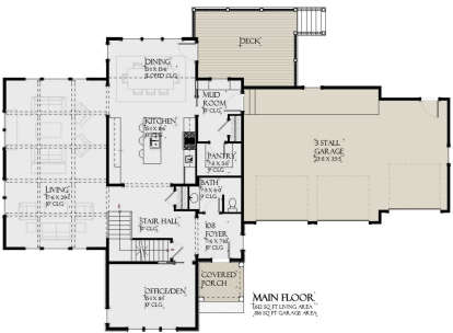 Main Floor for House Plan #1637-00140