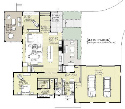 Main Floor for House Plan #1637-00142