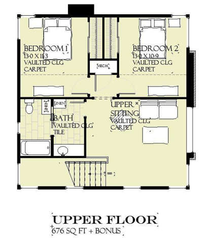 Second Floor for House Plan #1637-00142