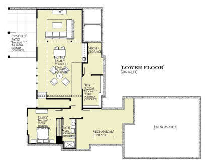 Basement for House Plan #1637-00142