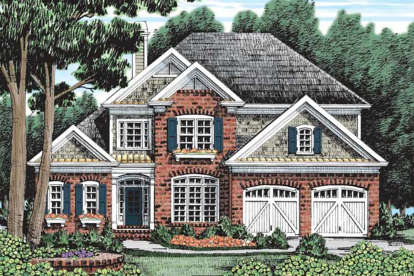 5 Bed, 4 Bath, 3349 Square Foot House Plan - #8594-00384