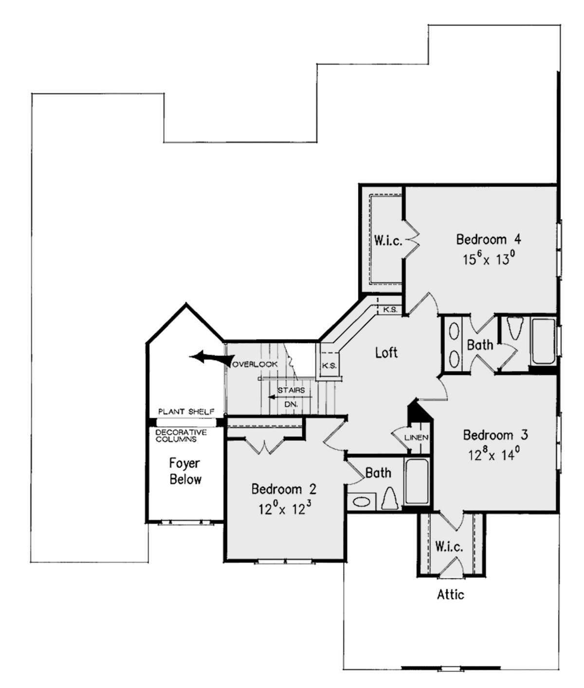 Second Floor for House Plan #8594-00384