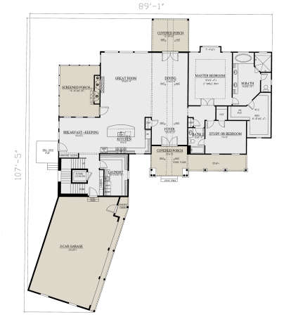 Main Floor for House Plan #286-00089