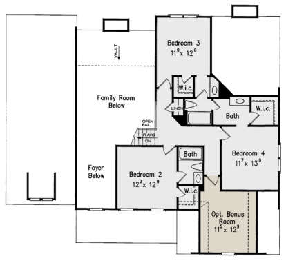 Second Floor for House Plan #8594-00385