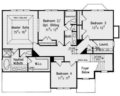 Second Floor for House Plan #8594-00387