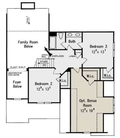 Second Floor for House Plan #8594-00388