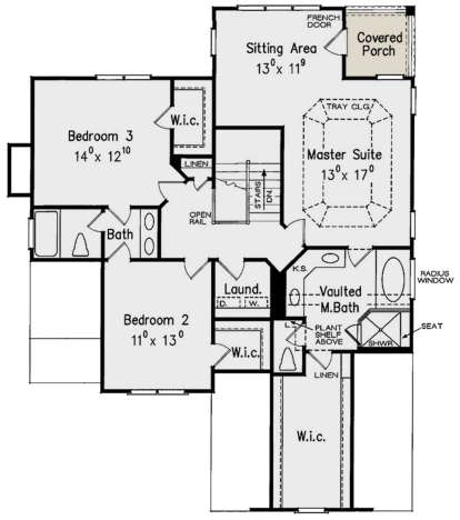 Second Floor for House Plan #8594-00389