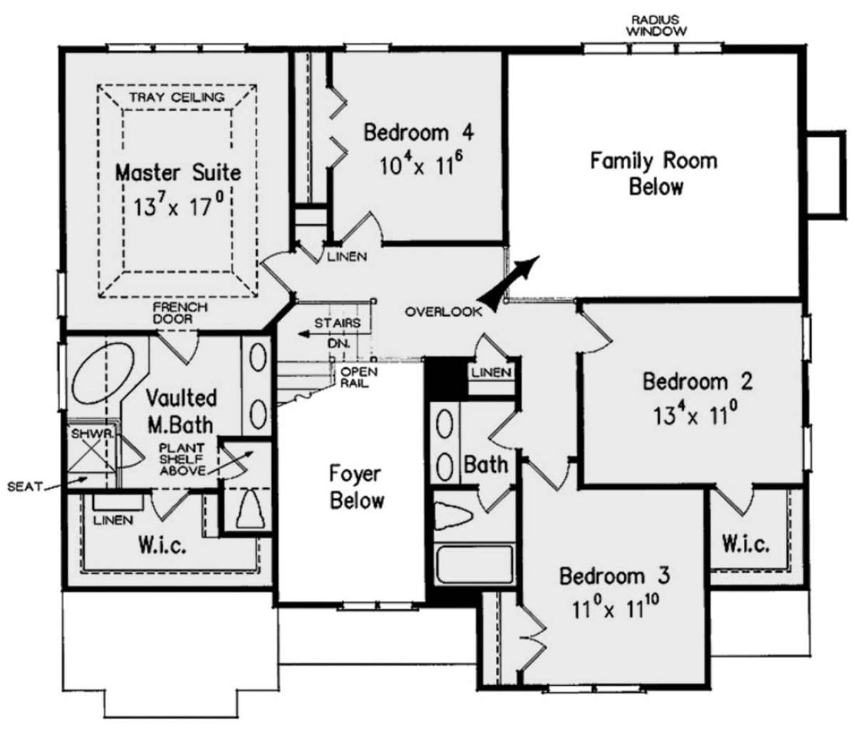 Second Floor for House Plan #8594-00390