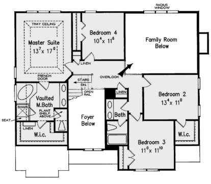 Second Floor for House Plan #8594-00390