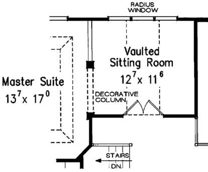 Optional Sitting Room for House Plan #8594-00390