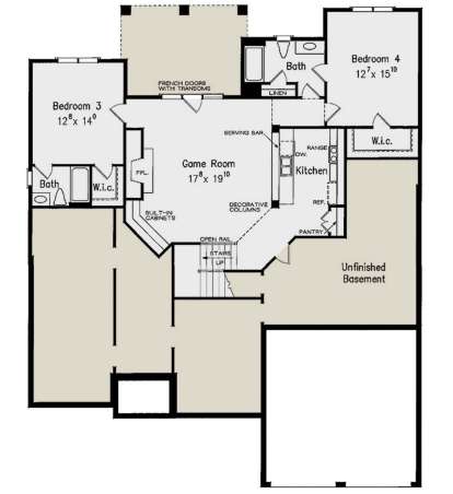 Basement for House Plan #8594-00391