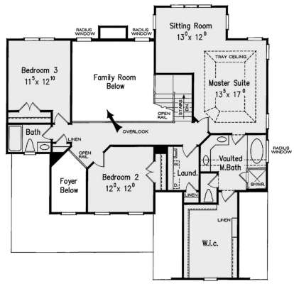 Second Floor for House Plan #8594-00392