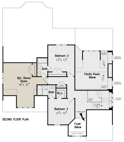 Second Floor for House Plan #8594-00395